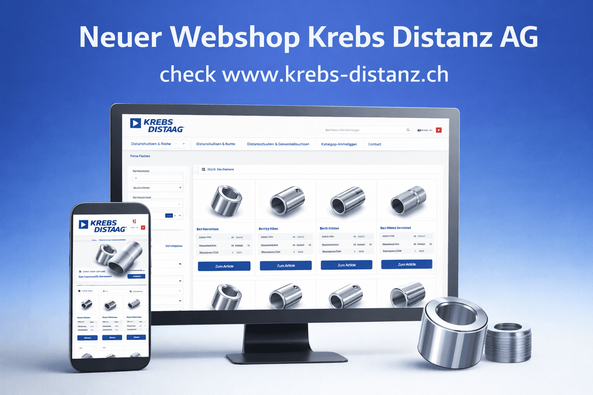 Unser neuer Online-Shop: Distanzhülsen einfach und schnell bestellen